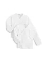 Kissy Kissy Unisex Side-snap Tee, 2 Pack - Baby In White