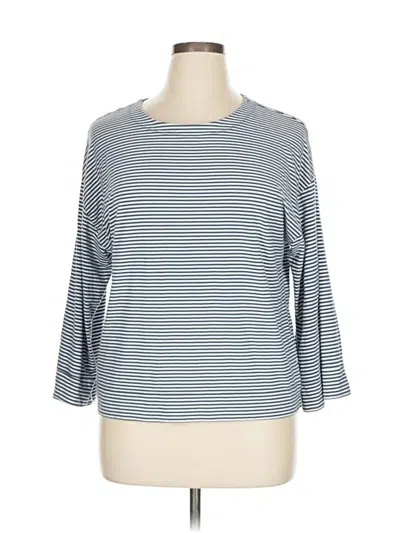 Pre-owned Kit And Ace 3/4 Sleeve T-shirt In Blue