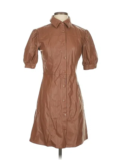 Pre-owned Kit & Sky Casual Dress In Brown