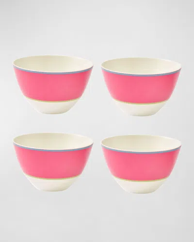 Kit Kemp For Spode Calypso Bowls, Set Of 4 In Pink