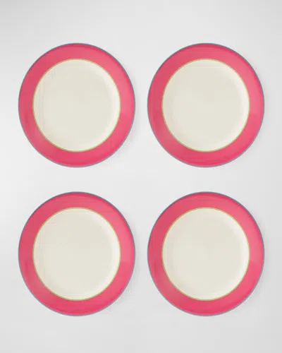 Kit Kemp For Spode Calypso Dinner Plates 11.5", Set Of 4 In Pink