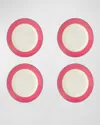 Kit Kemp For Spode Calypso Salad Plates 9.5", Set Of 4 In Pink