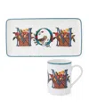 Kit Kemp For Spode Mom Tray & Mug Set In Assorted Colors