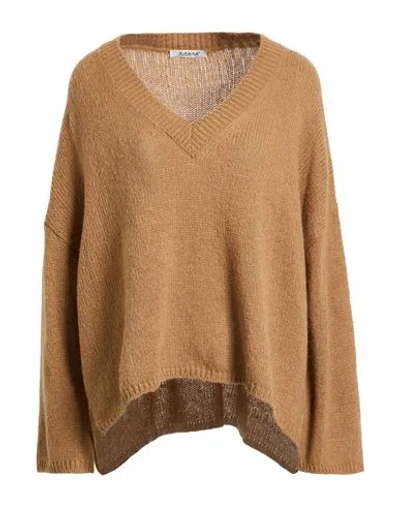Kitana Woman Sweater Camel Size M/l Polyamide, Acrylic, Wool In Brown
