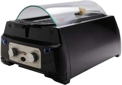 Kitchen Chef Indoor Smokeless Rotisserie Grill In Black