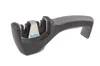 Kitchen Iq Gourmet Pull-thru Carbide & Ceramic Knife Sharpener, Black In Multi