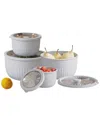 Kitchen Theory 4pc Nesting Bowl Set In White