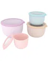 Kitchen Theory 4pc Pastel Nesting Bowl Set In Multi
