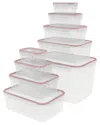 Kitchen Theory 9-piece Rectangular Nested Container Set In White