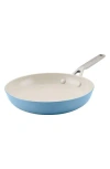 Kitchenaid 10-inch Hard Anodized Ceramic Nonstick Fry Pan In Blue