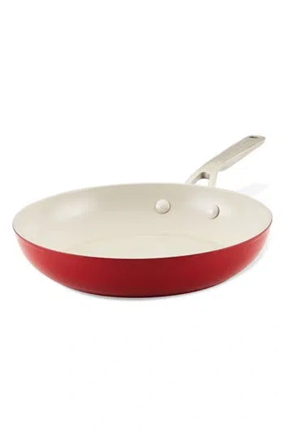 Kitchenaid 10-inch Hard Anodized Ceramic Nonstick Fry Pan In Red