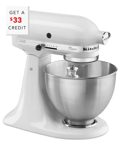 Kitchenaid 10-speed Tilt-head Stand Mixer With $33 Credit In White