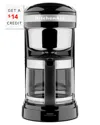 Kitchenaid 12-cup Drip Coffee Maker With $14 Credit In Black