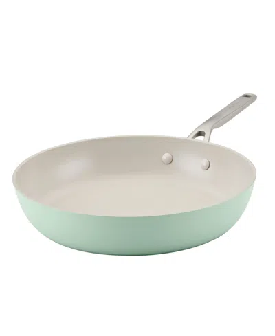 Kitchenaid Hard Anodized Ceramic Nonstick 12.25" Frying Pan In Pistachio