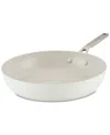 Kitchenaid 12.25" Ceramic Nonstick Frypan In Porcelain White