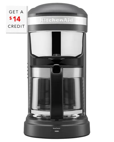 Kitchenaid 12-cup Drip Coffee Maker With $14 Credit In Grey