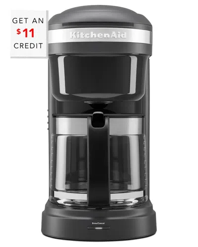 Kitchenaid 12-cup Drip Coffee Maker With Spiral Showerhead With $11 Credit In Grey