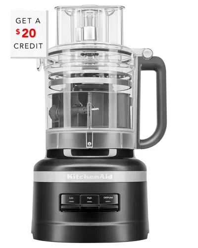 Kitchenaid 13-cup Food Processor With Work Bowl With $20 Credit In Black