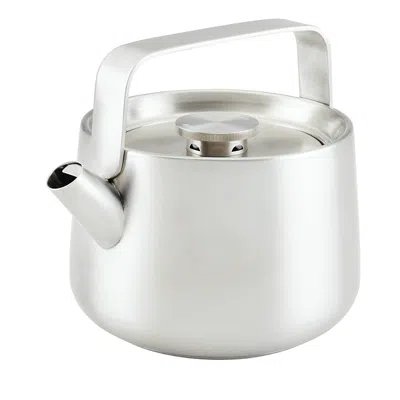 Kitchenaid 1.9 Qt Stainless Steel Whistling Tea Kettle In Brushed Silver