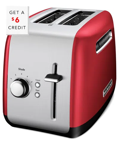Kitchenaid 2-slice Toaster With Illuminated Button With $6 Credit In Red