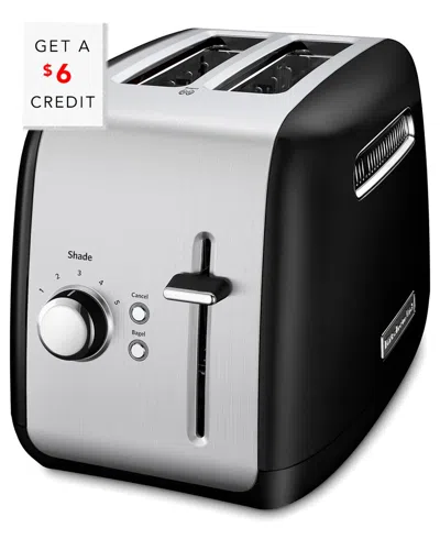 Kitchenaid 2-slice Toaster With Illuminated Button With $6 Credit In Black