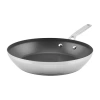 Kitchenaid 3-ply Stainless Steel 12" Frying Pan In Silver