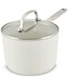 Kitchenaid 3-qt. Ceramic Nonstick Saucepan In Porcelain White