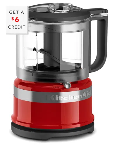 Kitchenaid 3.5-cup Mini Food Processor With $6 Credit In Red