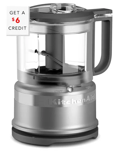 Kitchenaid 3.5-cup Mini Food Processor With $6 Credit In Grey
