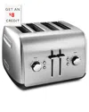 Kitchenaid 4-slice Toaster With Manual High-lift Lever$8 Credit With $8 Credit