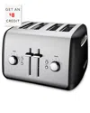 Kitchenaid 4-slice Toaster With Illuminated Buttons In Silver