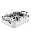 Kitchenaid 5 Ply Clad Stainless Steel Roaster And Rack In Silver