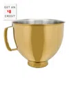 Kitchenaid 5 Qt. Colorfast Finish Gold Stainless Steel Bowl With $8 Credit In Gold