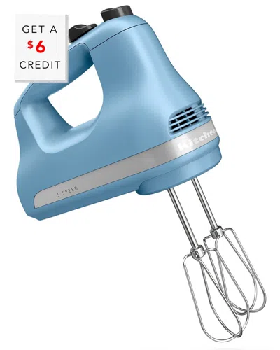Kitchenaid 5 Speed Blue Ultra Power Hand Mixer With $6 Credit