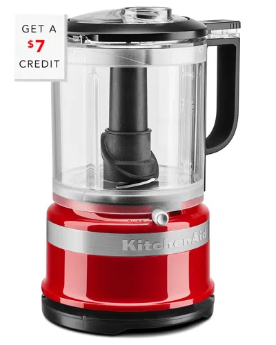 Kitchenaid 5-cup Food Chopper With Whisk Accessor With $7 Credit In Red