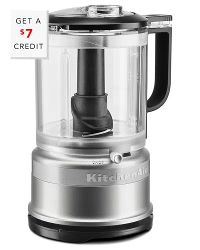 Kitchenaid 5-cup Food Chopper With Whisk Accessor With $7 Credit In Grey
