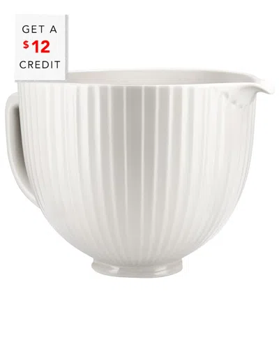 Kitchenaid 5qt Ceramic Bowl With $12 Credit In White