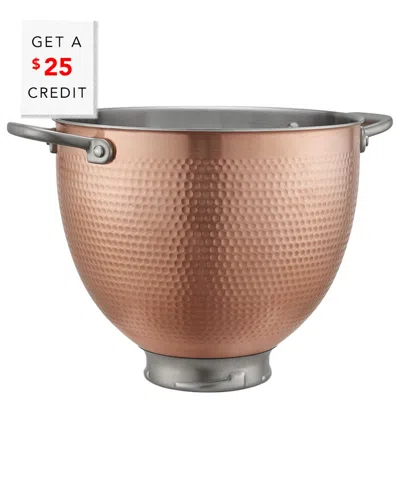 Kitchenaid 5qt Hammered Copper Bowl With $25 Credit In Brown