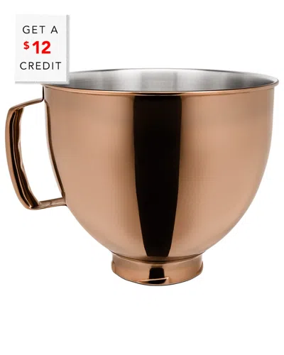 Kitchenaid 5qt Tilt-head Copper Colorfast Stainless Steel Bowl With $12 Credit In Gold