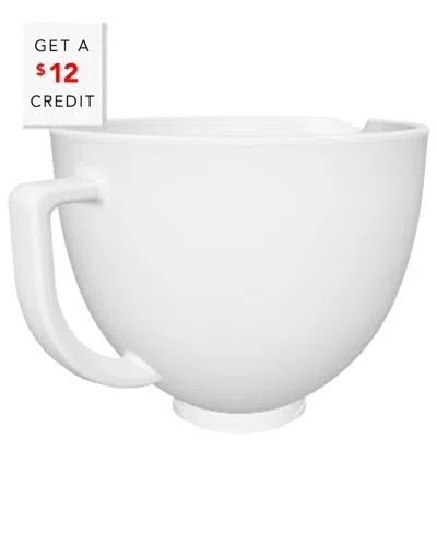 Kitchenaid 5qt Titanium-reinforced Ceramic Bowl With $12 Credit In White