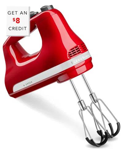 Kitchenaid 6-speed Hand Mixer With Flex Edge Beaters$8 Credit With $8 Credit