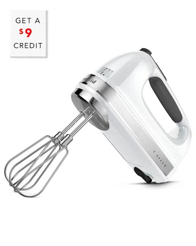 Kitchenaid 7-speed Hand Mixer With Turbo Beaters Ii$9 Credit With $9 Credit In White