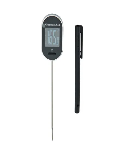 Kitchenaid 7.25" Digital Instant Read Kitchen And Food Thermometer In Black