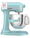 Kitchenaid 7qt Bowl Lift Stand Mixer$60 Credit With $60 Credit