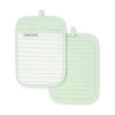 Kitchenaid Albany 2-pc. Pot Holder Set In Green