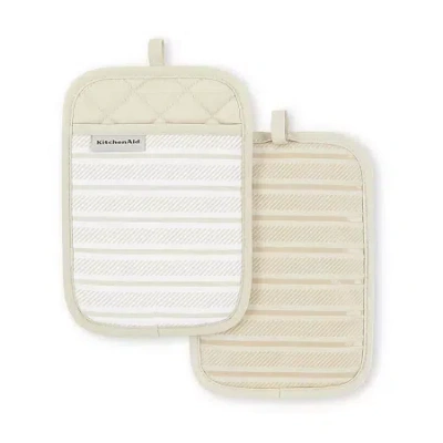 Kitchenaid Albany 2-pc. Pot Holder Set In Sand