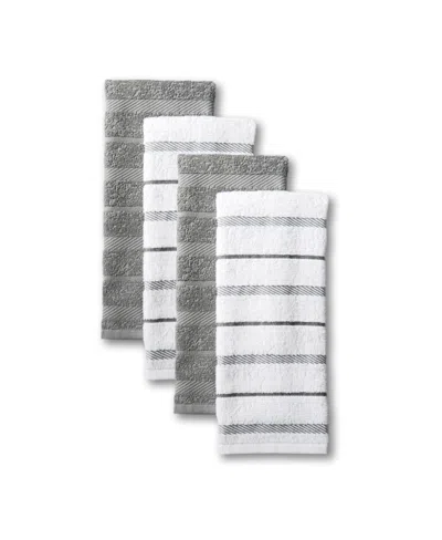 Kitchenaid Albany Kitchen Towel Set, 4 Piece In Gray