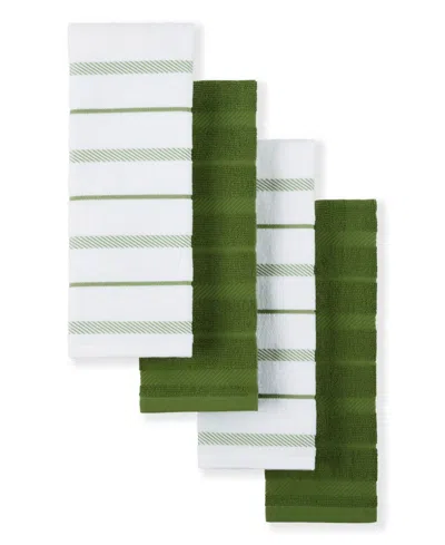 Kitchenaid Albany Kitchen Towel Set, 4 Piece In Green