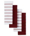 Kitchenaid Albany Kitchen Towel Set, 4 Piece In Red