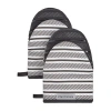 Kitchenaid Albany Mini 2-pc. Oven Mitt Set In Black